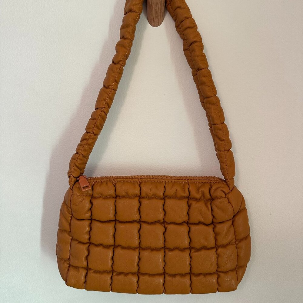 Antik Kraft Vegan Leather Quilted Puff Shoulderbag